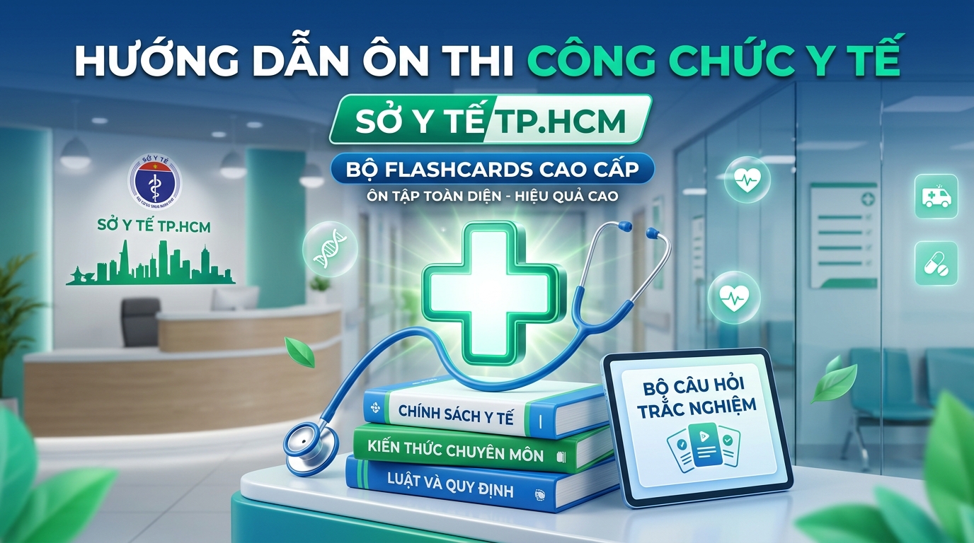 Bộ thẻ ôn thi viên chức y tế SYT TP.HCM 2026