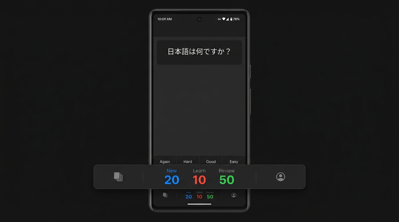 Giao diện 3 con số của Anki
